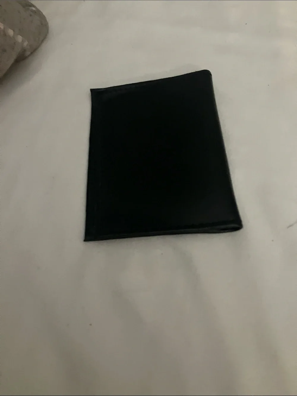Tommy Hilfiger Black Leather Bifold with Signature Flag Plaque